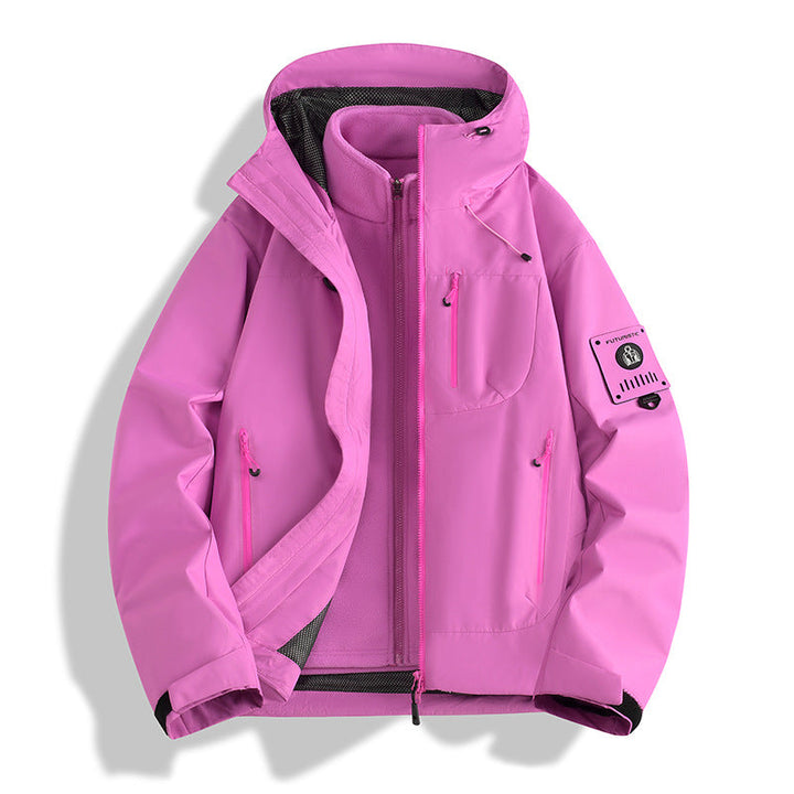 Męska Multifunctional softshell kurtka z Removable fleece Lwwg, Tactical zamkiem kieszeniami i kapturem