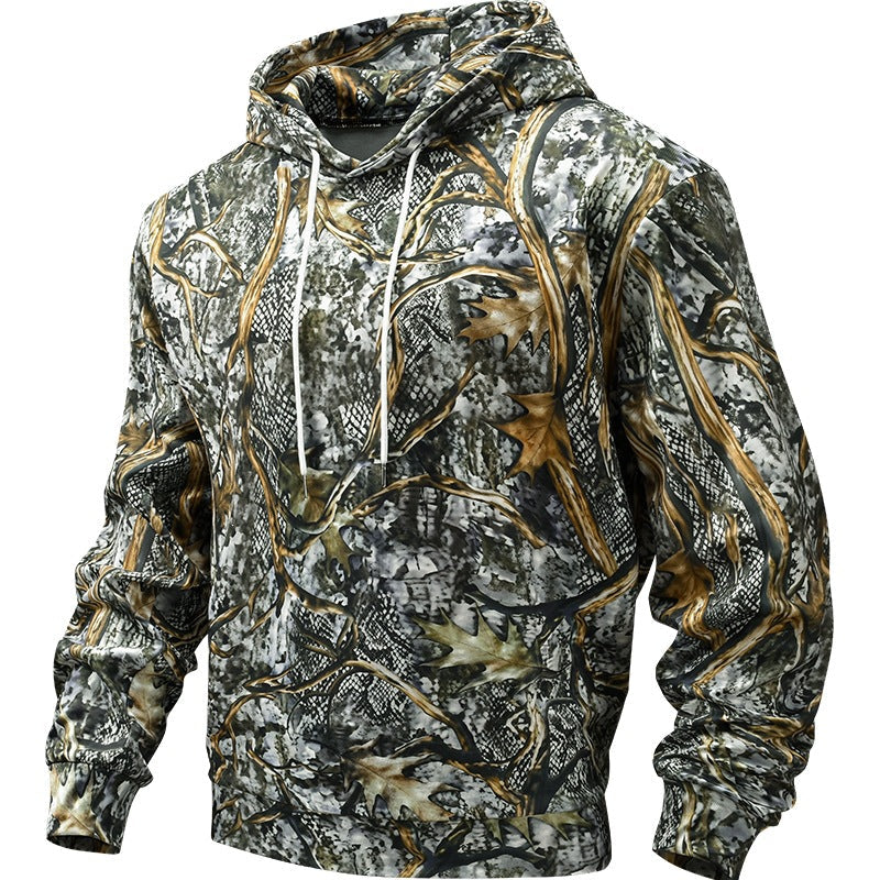 Męska Patterned Z kapturem Sweter