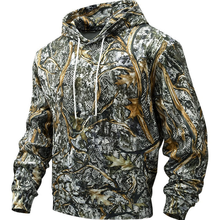 Męska Patterned Z kapturem Sweter
