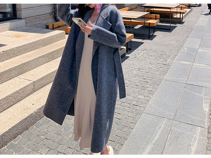 Damska elegancka i codzienna oversize Wool kurtka Drune