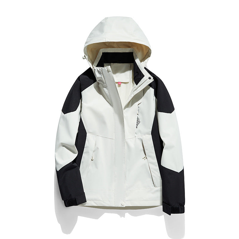 Damska two-layer softshellowa outdoor kurtka z removable polarowa inner layer i hood Lumaza
