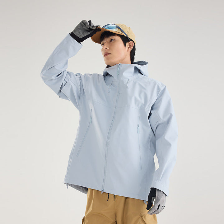 Damska lekka Technical Rain kurtka in oversize funkcjonalna Cut z regulowanym Hood Lumaza