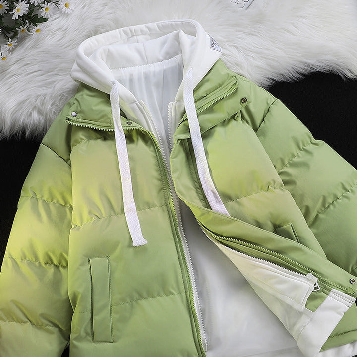 Damska pikowana z kapturem pikowana kurtka z Integrated Sweatliner i Two-Layer Design Lumaza