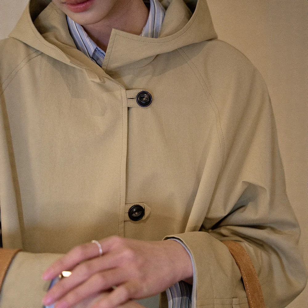 Damska Fashionable Transitional kurtka z kapturem Lumaza