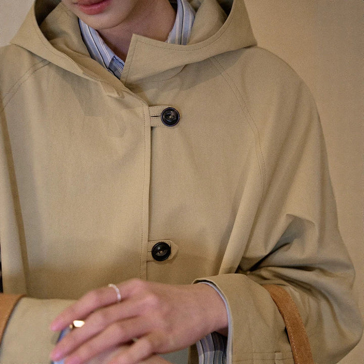 Damska Fashionable Transitional kurtka z kapturem Lumaza