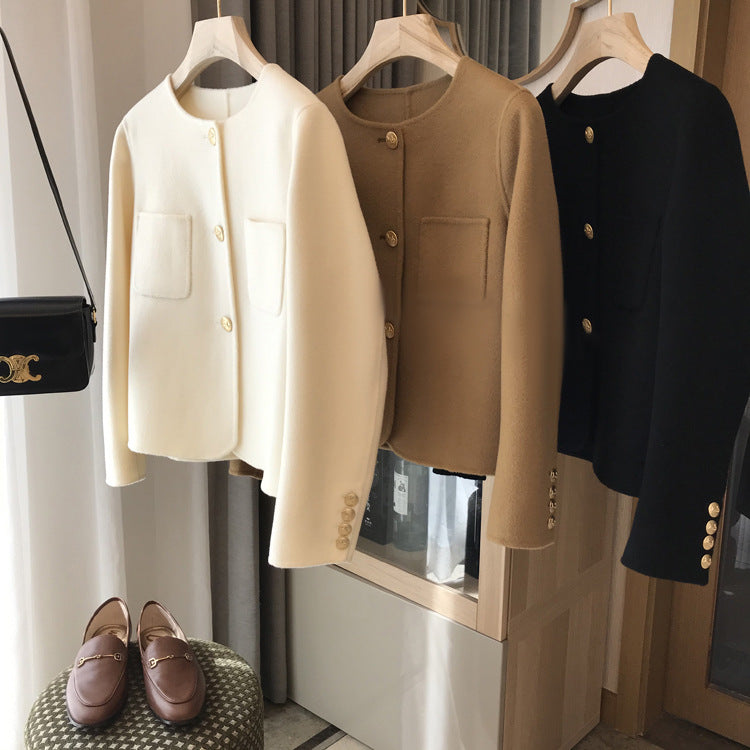 Damska Stylish krótka kurtka z guzikami Details Lumaza