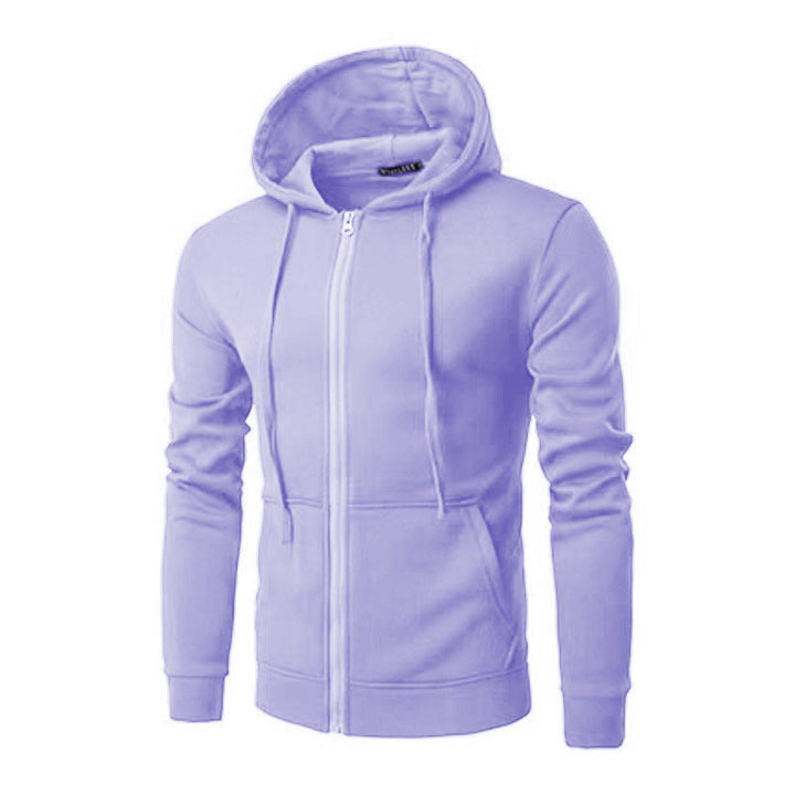 Męska Nano Slim-Krój Bluza z kapturem Sweat Kurtka z central zamek, dwuwarstwowa kaptur i praktyczne kieszenie boczne