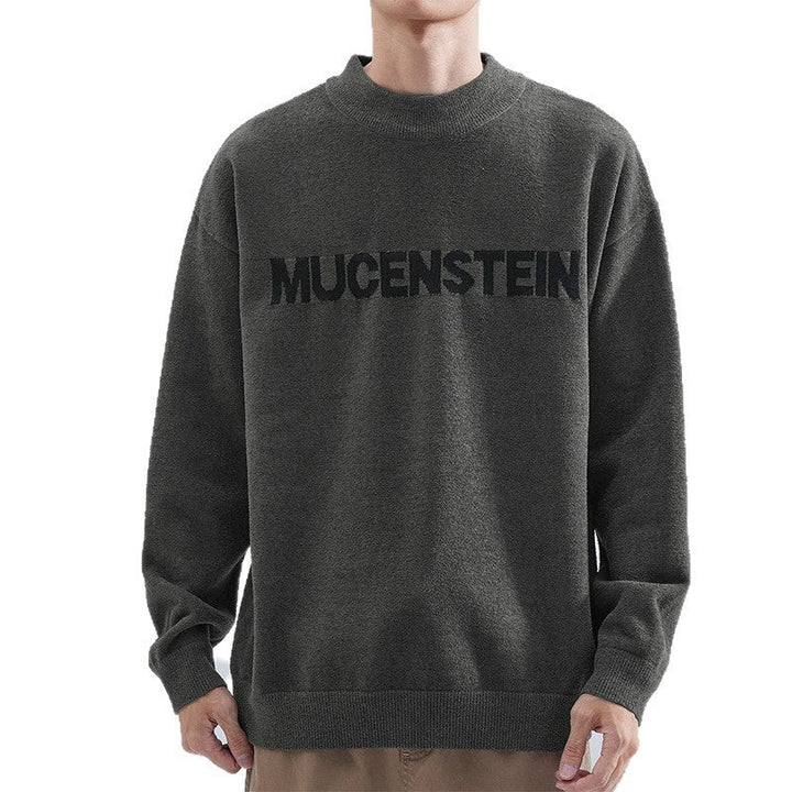 Męska Wygodny Oversize Sweter z Graficzny Print