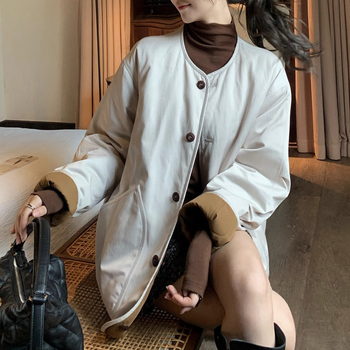 Damska Comfortable oversize kurtka Lumaza