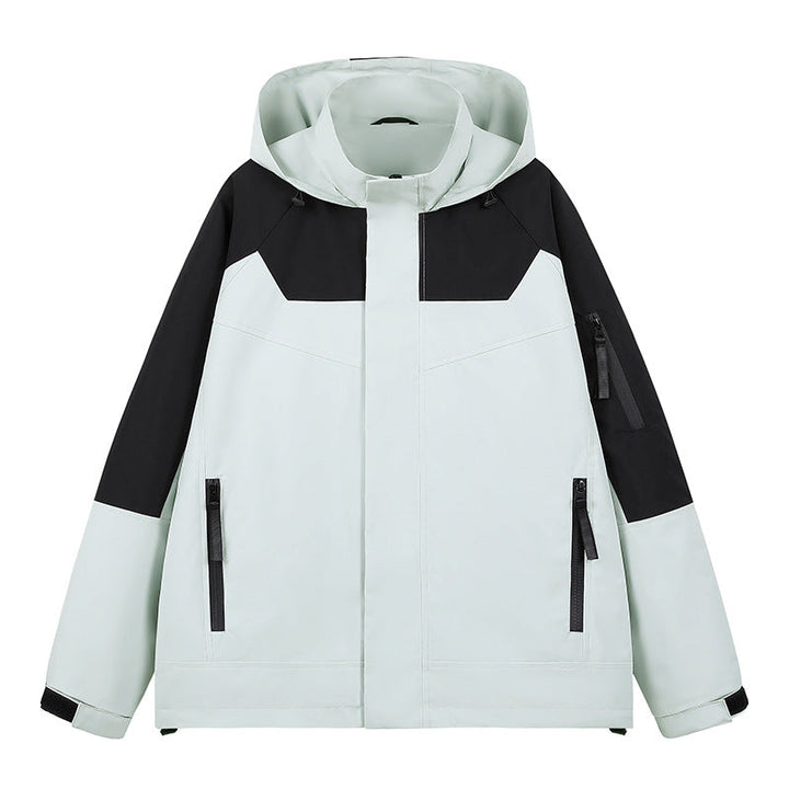 Męska wodoodporny technical miejski bluza z kapturem kurtka z ergonomic kapturem, ukrytym zamkiem, i seam-sealed utility kieszeniami