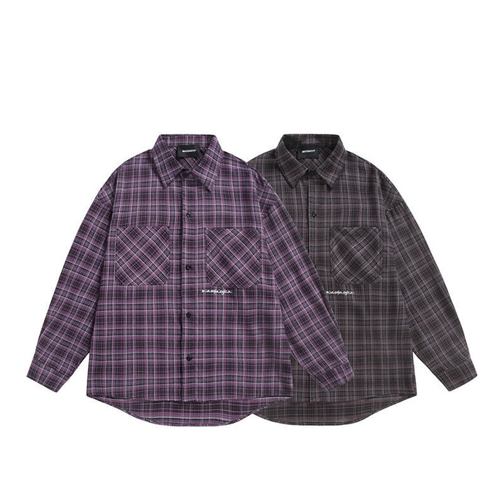Unisex Kratka Kurtka koszulowa w Boxy Krój z Large Klatka piersiowa Kieszenie z klapkami i Extended Dół