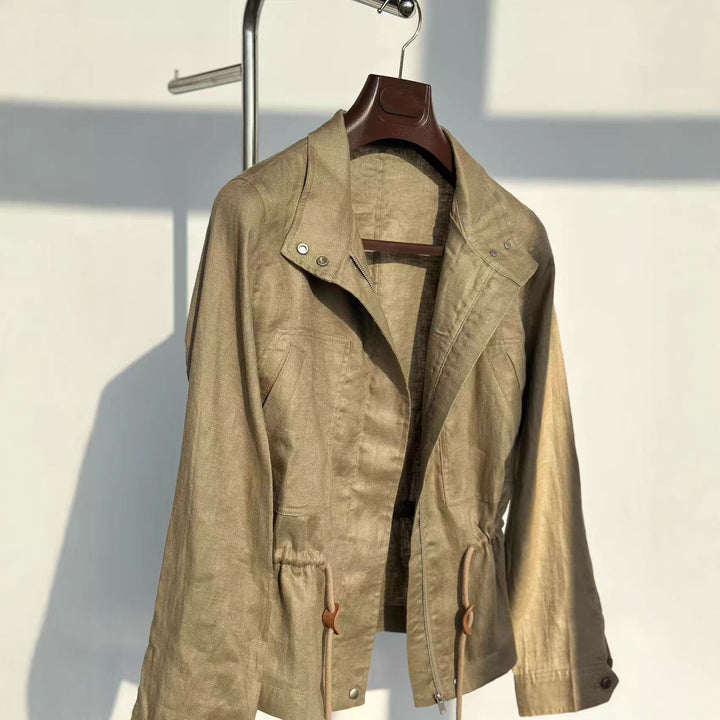 Damska elegancka transitional kurtka z wysokim kołnierzem Drune 1789268837