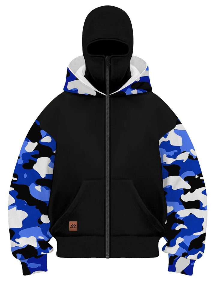 Męska Modny Camouflage Bluza z kapturem
