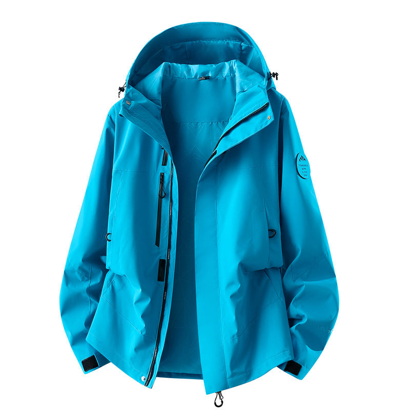 Damska techniczny three-layer softshell deszczem kurtka z taped szwy i multifunctional Kieszenie