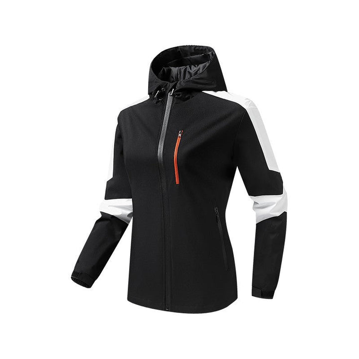 Męski Oddychający Softshell-Hardshell Hybrid Kurtka z Kaptur i Wodoodporny Kieszenie na zamek