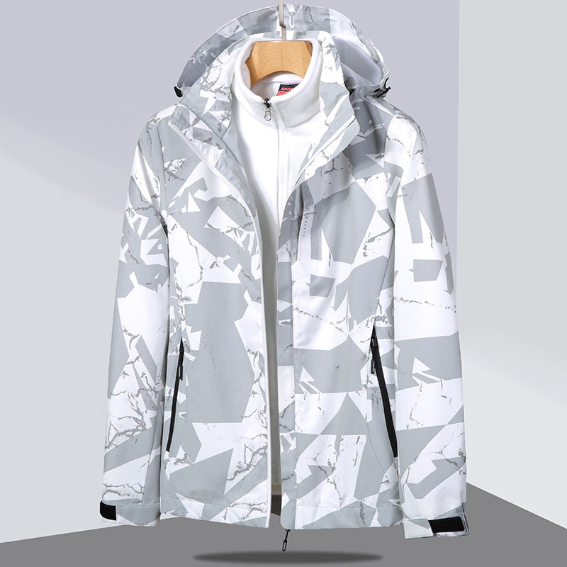 Damska two-layer softshellowa kurtka z removable polarowa inner kurtka i hood Lumaza