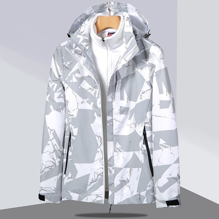 Damska two-layer softshellowa kurtka z removable polarowa inner kurtka i hood Lumaza
