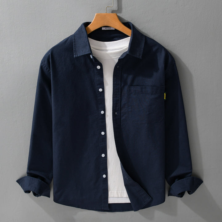 Damska lekka Cotton Overshirt z Kent kołnierzem, naszywane Chest Pocket i Relaxed krój