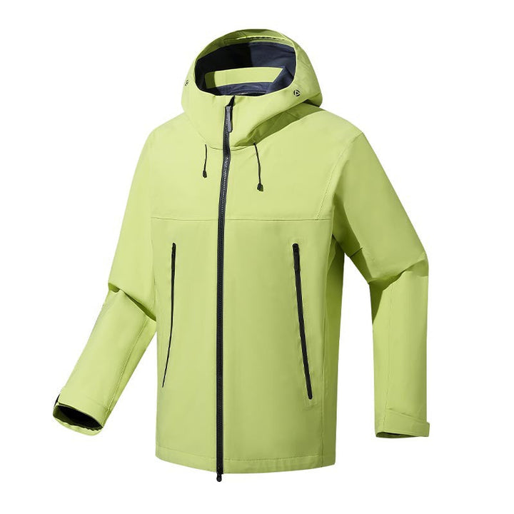 Męska water- i wiatroszczelna kurtka softshell outdoorowy z regulowany kapturem