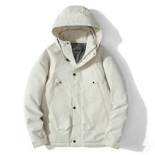 Męska lekka kapturemed kurtka z softshell z termiczny Lwwg i Mwimalist zamkiem kieszeniami
