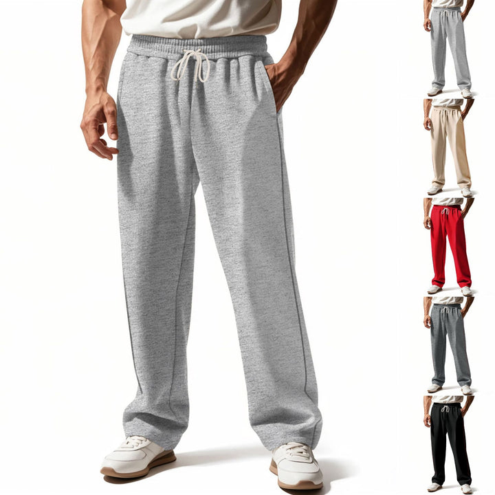 Męska casually fitting sweatpants z boczny ozdobny szew, elastyczny Komfort waistband, i deep kieszenie boczne