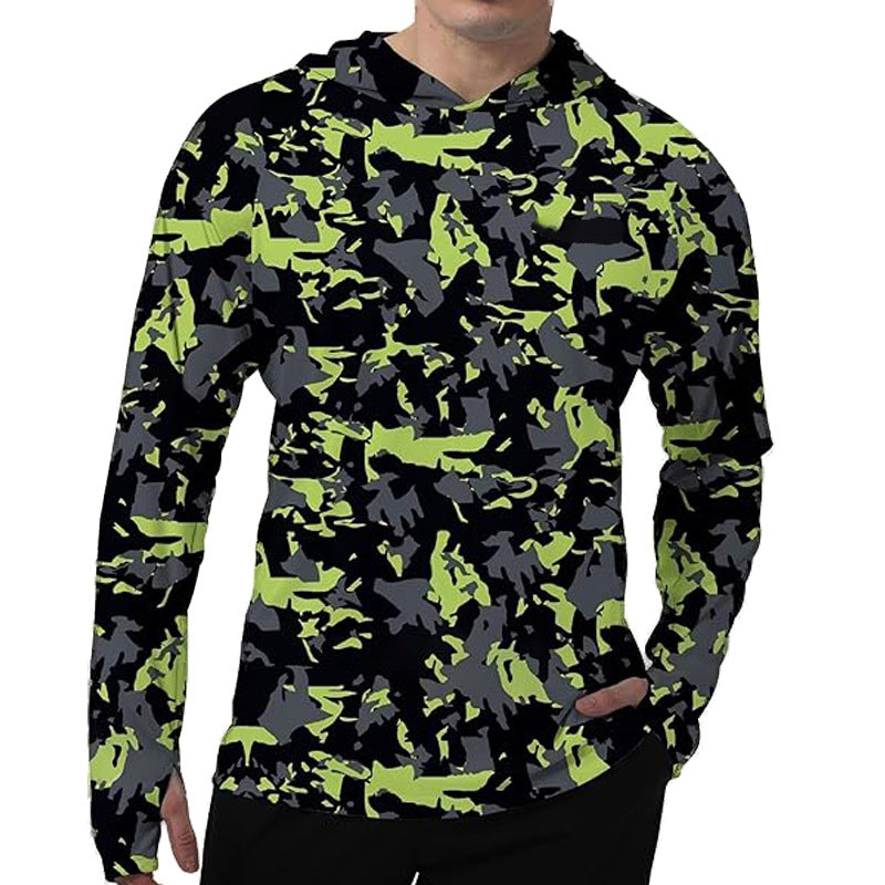 Męska sportowa bluza z kapturem z abstract print