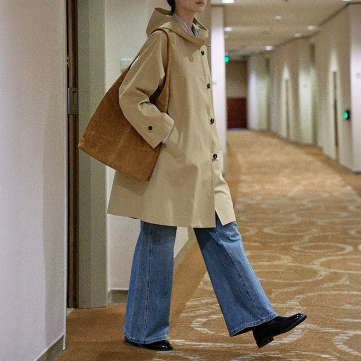 Damska Fashionable Transitional kurtka z kapturem Lumaza