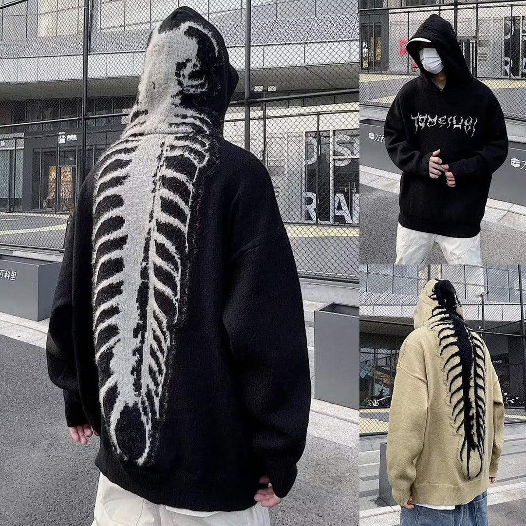 Męska Bluza z kapturem z Unique Tył Print
