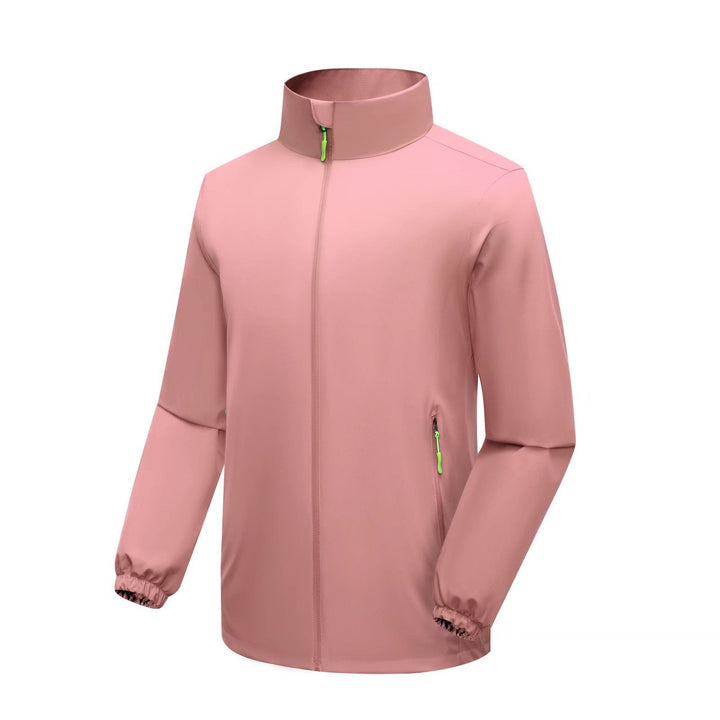 Męski Lekki Softshell Rain Kurtka z High Stójka i Wiatroszczelny Microfiber Zewnętrzna warstwa