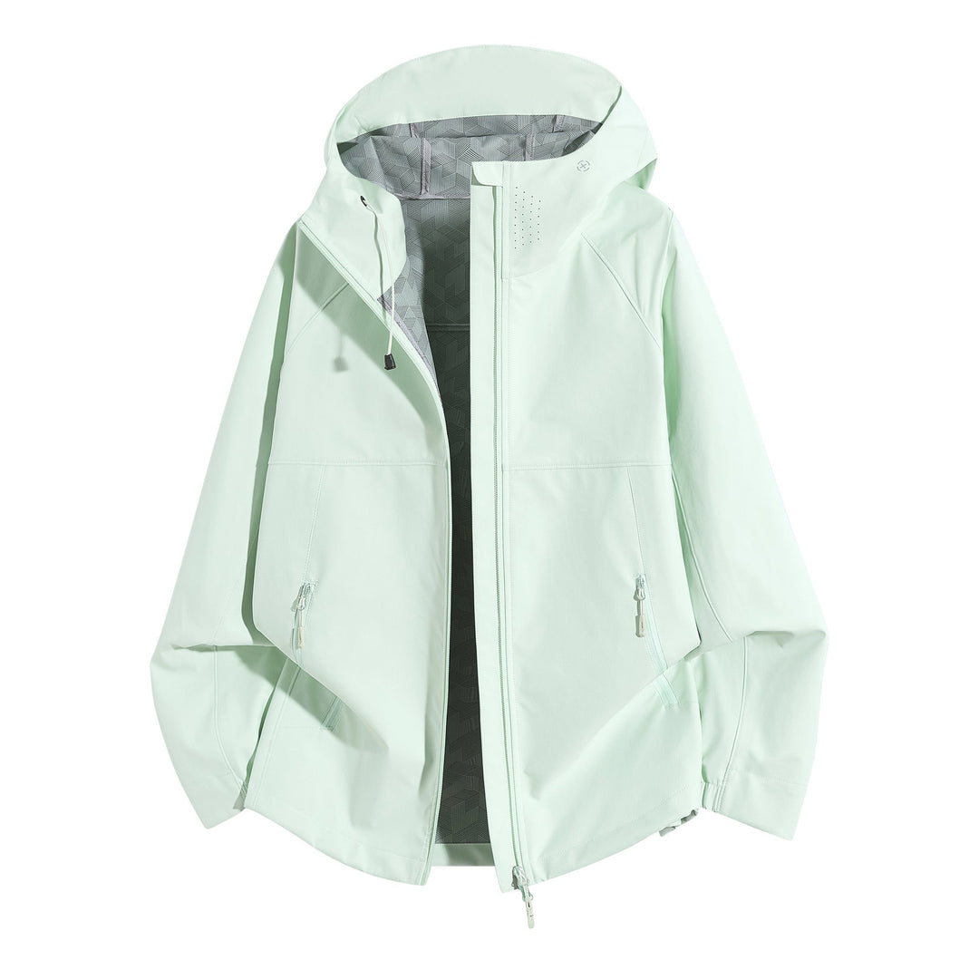 Damska Weatherproof z kapturem kurtka z Ventilated kołnierzem Lumaza
