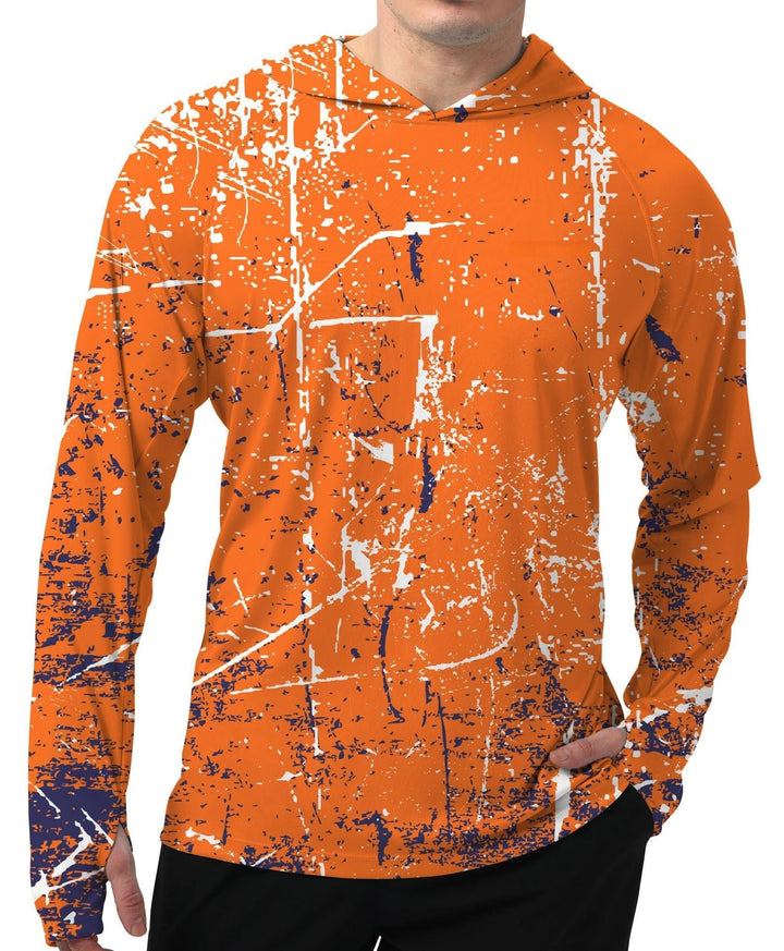 Męska sportowa bluza z kapturem z abstract print