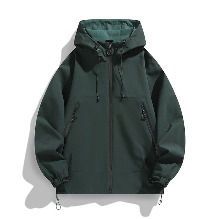 Męska Technical Wwd i Water Repellent kapturemed kurtka z regulowany dół