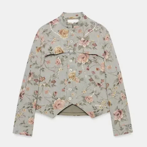 Kurtka Pikowana Damska Stylowa Casualowa Elegancka