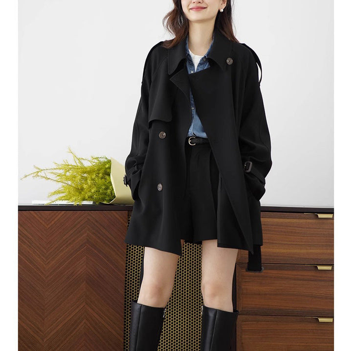 Damska elegancka oversize trencz Lumaza