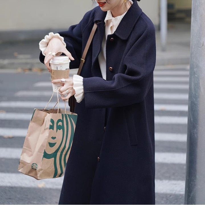 Damska Fashionable oversize Wool kurtka Lumaza