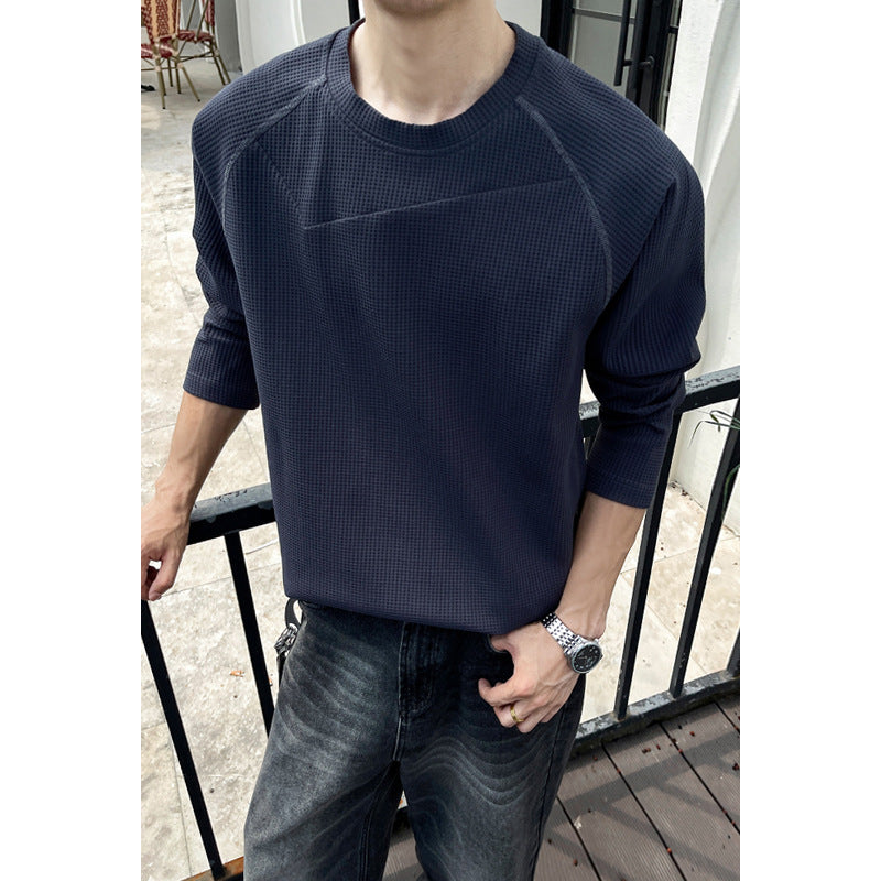 Męska Modny Bluza z Textured Fason