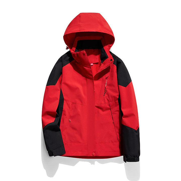Damska two-layer softshellowa outdoor kurtka z removable polarowa inner layer i hood Lumaza