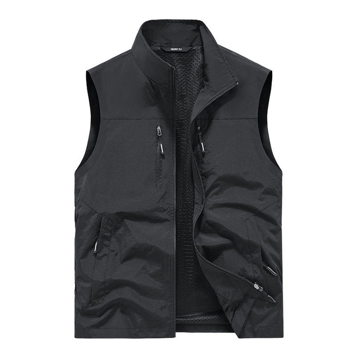 Męska lekka outdoorowy kamizelka z Mesh Lwwg i Multifunction kieszeniami