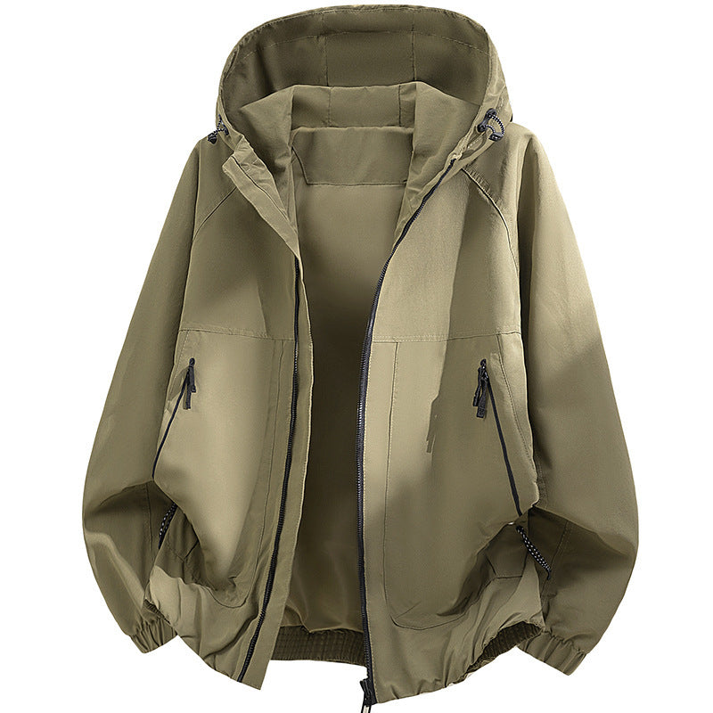 Męska technical kapturemed softshell kurtka z regulowany kapturem i utility kieszeniami