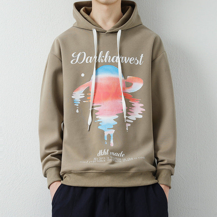 Męska Modny Bluza z kapturem z Creative Graficzny Print