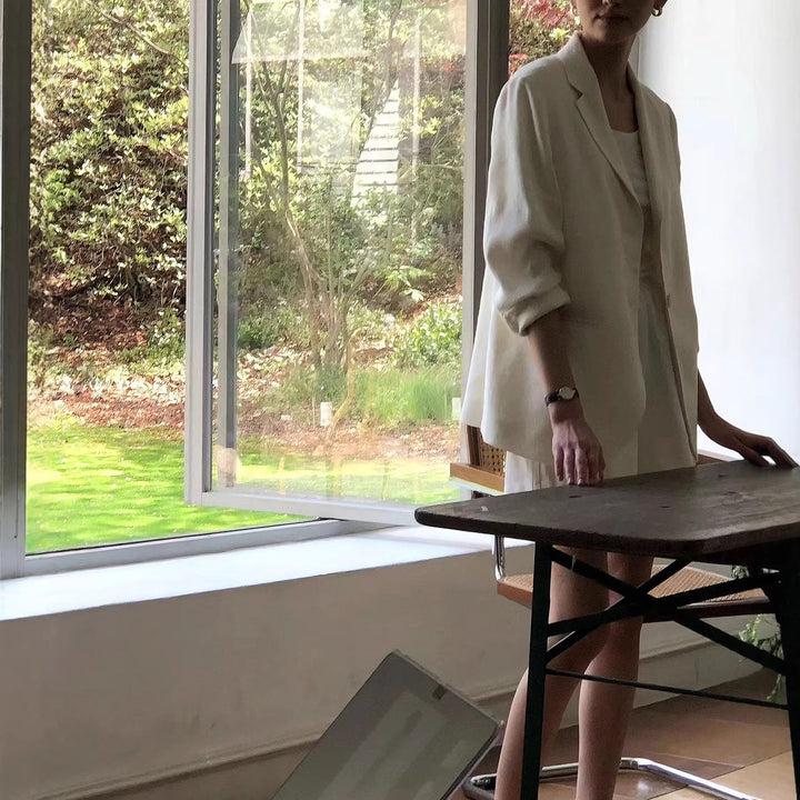 Damska elegancka Linen kurtka Drune