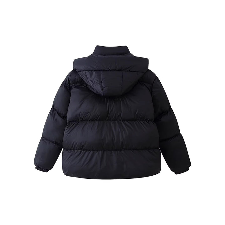 Damska pikowana oversize Parka z XXL Hood i klapką kieszeniami Lumaza
