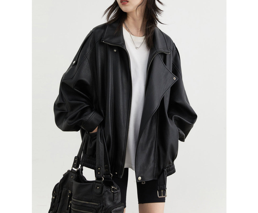 Damska Stylish Leather kurtka Lumaza