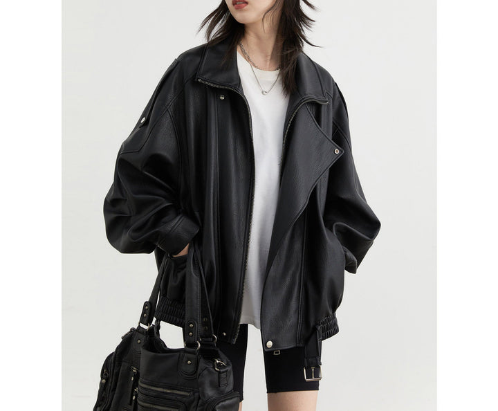 Damska Stylish Leather kurtka Lumaza