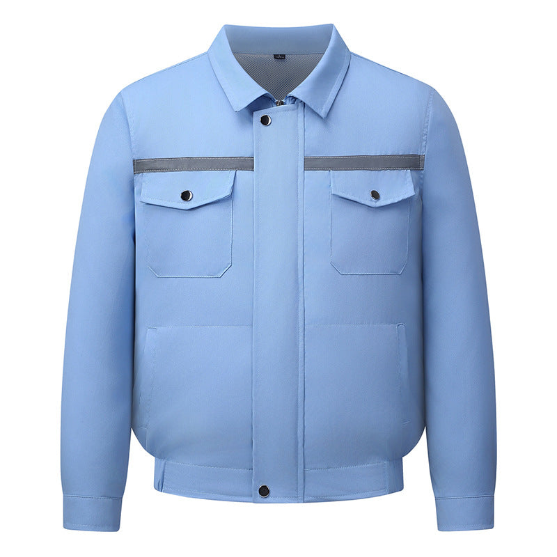 Unisex nan cooling work kurtka z zintegrowane wentylacja system