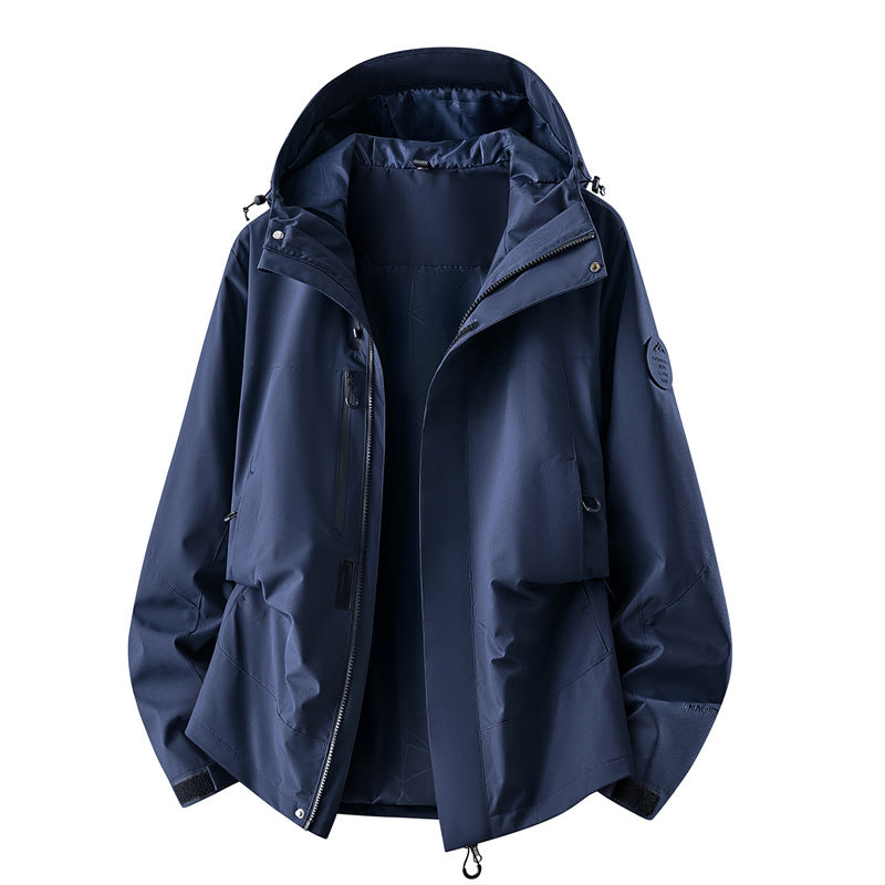 Damska techniczny three-layer softshell deszczem kurtka z taped szwy i multifunctional Kieszenie