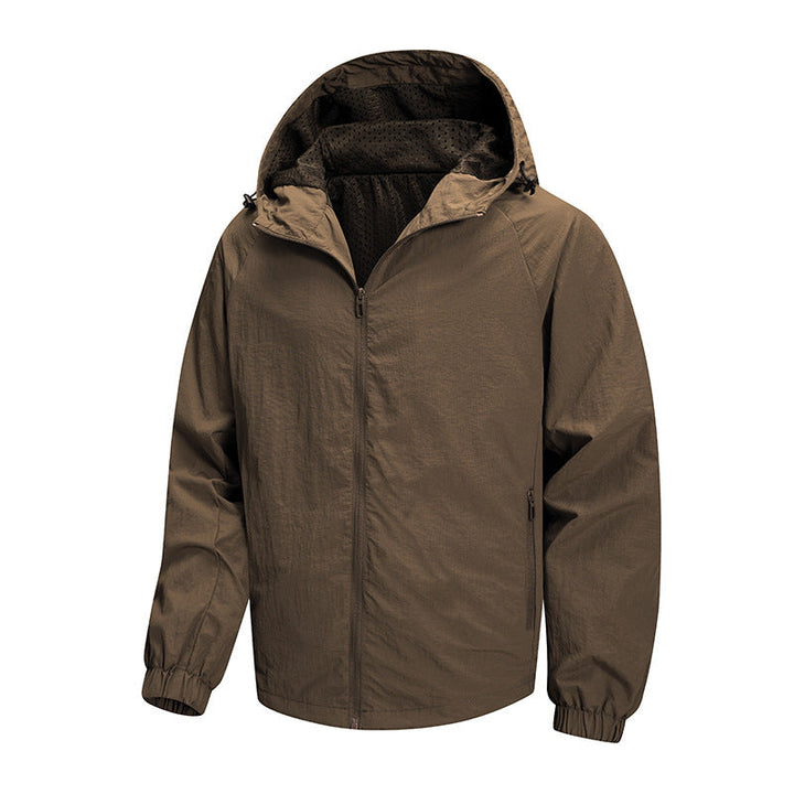 Męska Ultralekka Packable bluza z kapturem kurtka z oddychająca Mesh Lwwg