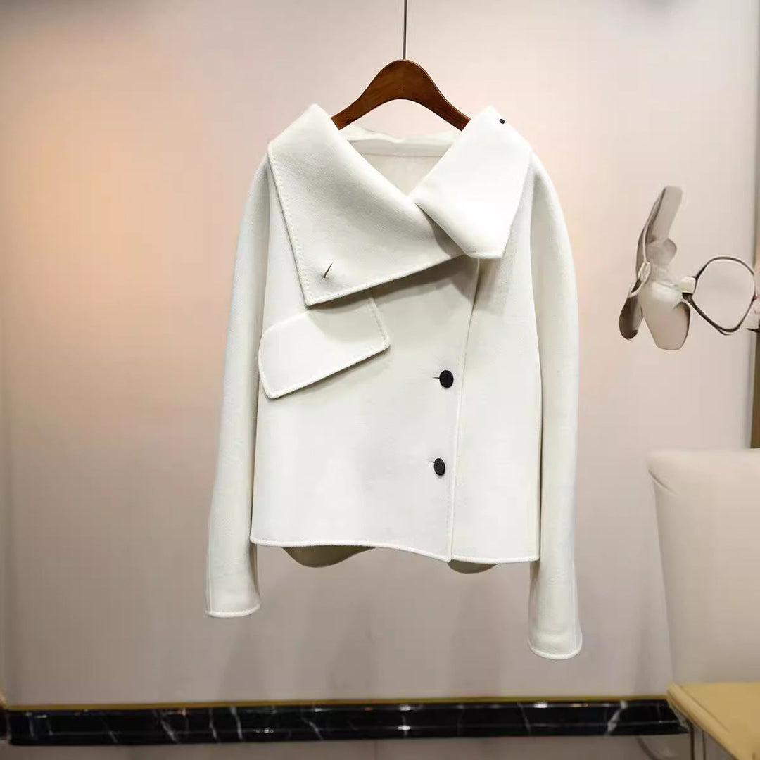 Damska elegancka transitional kurtka z wysokim kołnierzem Drune