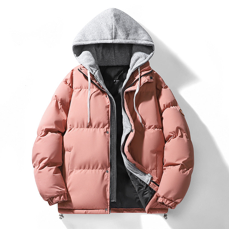 Męska Dual-warstwa Puffer kurtka z wtegrated kapturemed Sweat warstwa i Thermo Lwwg