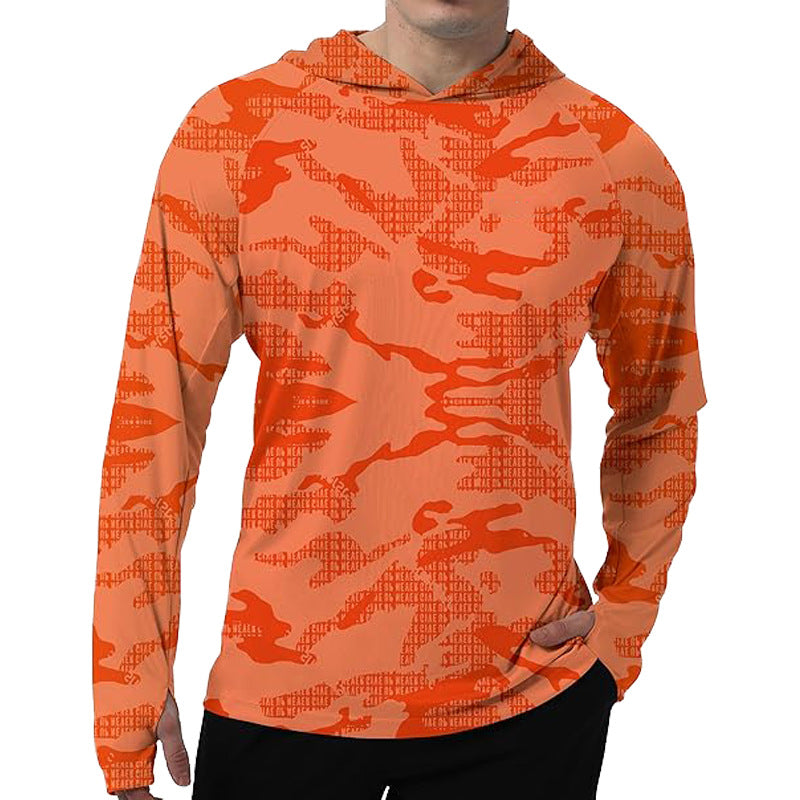 Męska sportowa bluza z kapturem z abstract print